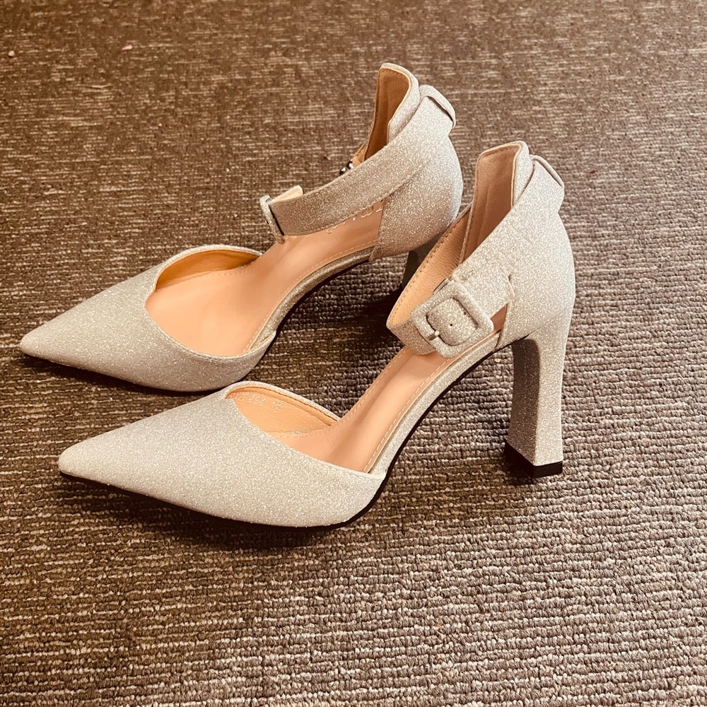 Silver sandals